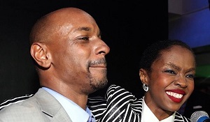 Lauryn Hill with her brother