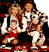 Owen Hart with his wife & kids