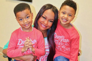 Phaedra Parks with her sons