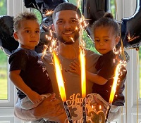 Nahki Wells with his kids