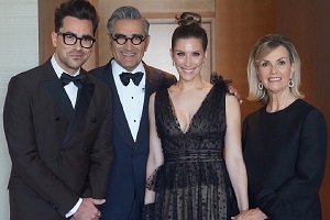 Eugene Levy with his family