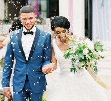 Nahki Wells with his wife