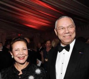 Colin Powell with his wife