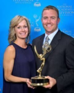 Kirk Herbstreit with his wife