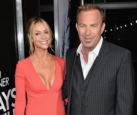 Kevin Costner with his wife Christine