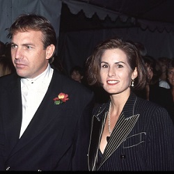 Kevin Costner with his ex-wife Cindy