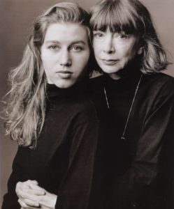 Joan Didion with her daughter