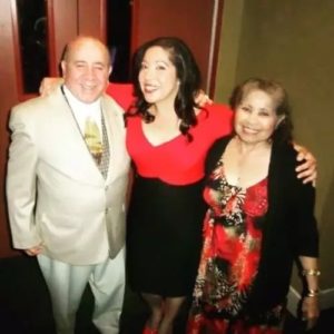 Gina Brillon with her parents