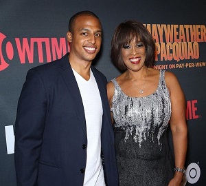 Gayle King with her son