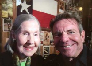 Dennis Quaid with his mother