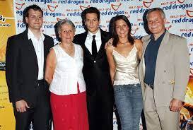 Ioan Gruffudd with his family