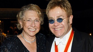Elton John with his mother