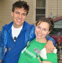 James Holzhauer with his wife