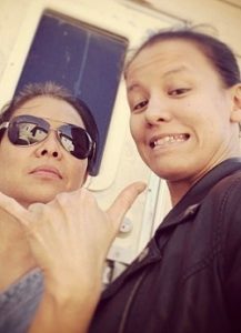 Shayna Baszler with her mother