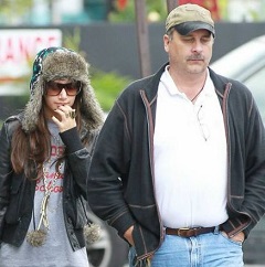 Ashley Tisdale with her father