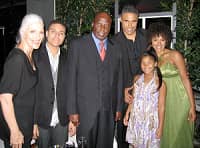 Rick Fox with his family