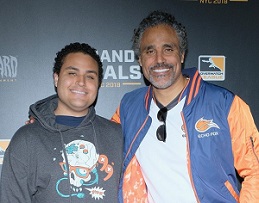 Rick Fox with his son