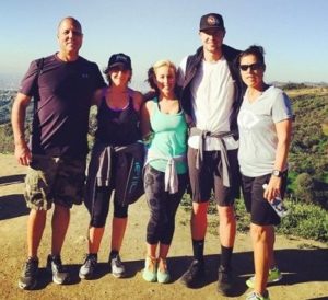 Tyler Skaggs with his family
