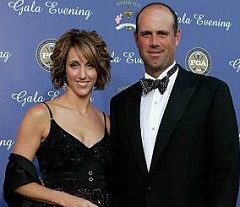 Stewart Cink with his wife