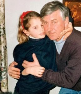 Vogue Williams with her father