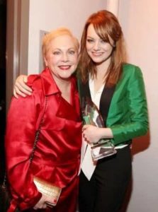 Emma Stone with her Mother