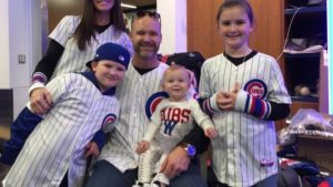 David Ross with his Wife & Kids