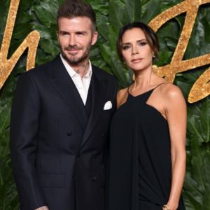 David Beckham with Victoria Beckham