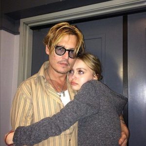Johnny Depp cu fiica sa