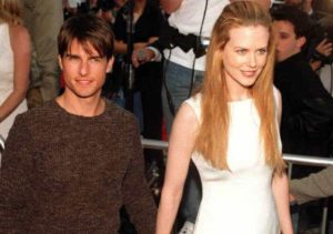 Nicole Kidman com o seu namorado Tom Cruise