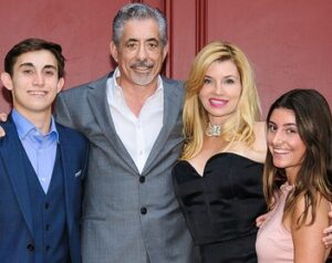 Nadine Caridi met haar man kids