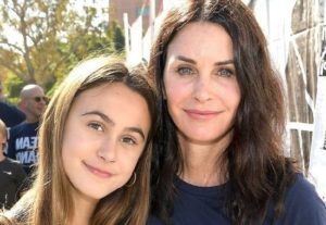 Coco Arquette with her mother