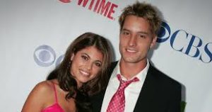 Justin Hartley with his ex-wife Lindsay