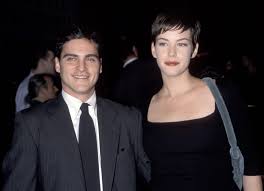 Joaquin Phoenix with his ex-girlfriend Liv 