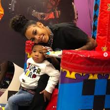 Rico Nasty with her son