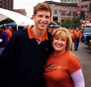 Matt King with his mother