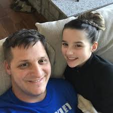 Annie LeBlanc with her father