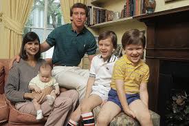 Eli Manning with his family