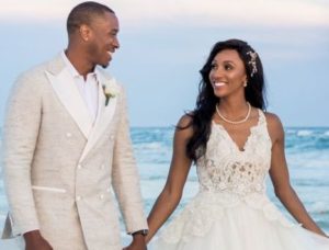 Maria Taylor with her husband