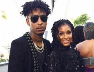 21 Savage with his mother