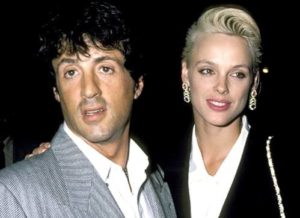 Sylvester Stallone with his ex-wife Brigitte