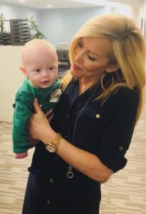 Beth McLeod with her son