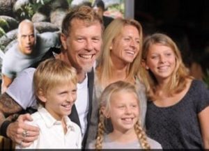Francesca Hetfield with her husband & kids
