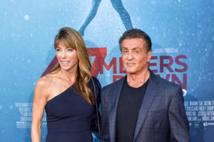 Sylvester Stallone with his wife Jennifer