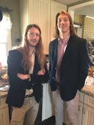 Trevor Lawrence with his brother