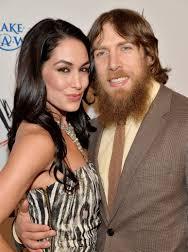 Daniel Bryan with his wife