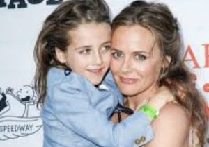 Alicia Silverstone with her son