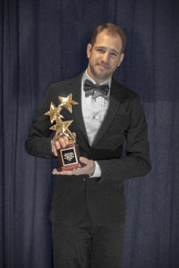 Jonathan Receiving an Award of Excellence for his soundtrack for The Ribbon