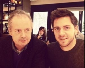 Tom Ackerley with his Father