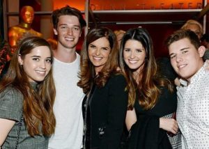 Katherine Schwarzenegger with her mother, brothers & sister