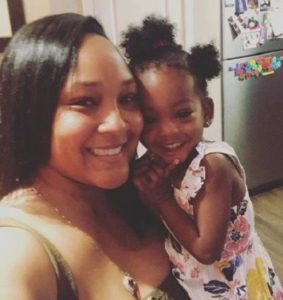 Asia Lee with her daughter